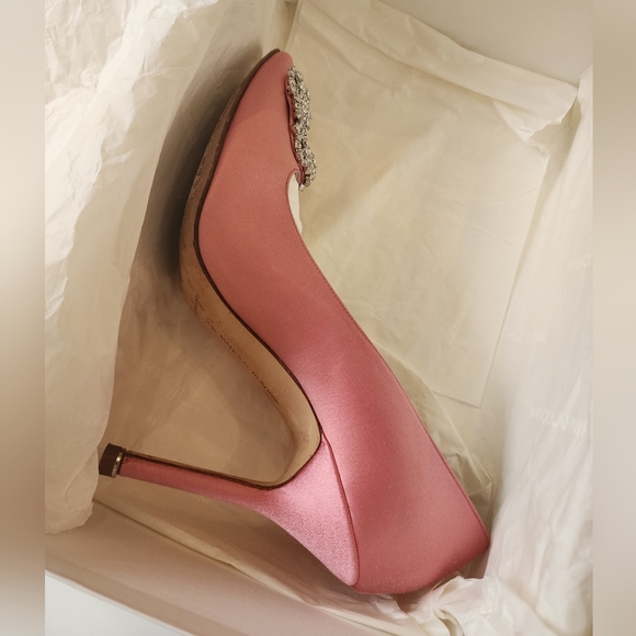 🥳SOLD!!!!🥳 Manolo Blahnik Hangisi Pink EU 38.5 - Picture 4 of 10